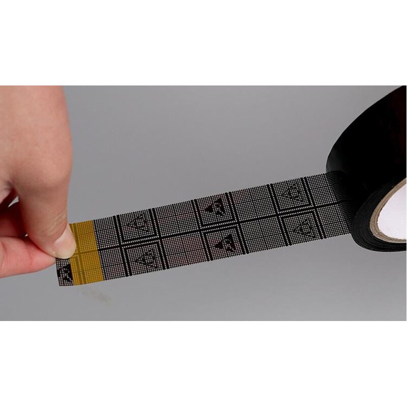 ESD Self Adhesive Tape Manufacturer - Clear Sliver PET Yellow Black Grid EMI Shield Conductive Protective Low Static