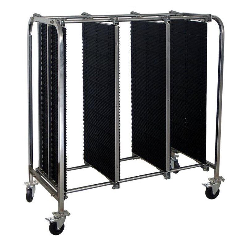 ESD PCB Storage Trolley Manufacturer - SMT Magazine Rack Cart for Circuit Circulation