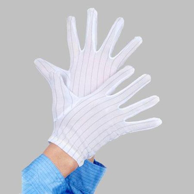 ESD Gloves Manufacturer - Polyurethane Antistatic Carbon Fiber Conductive Polyester Stripes for Hand Arm