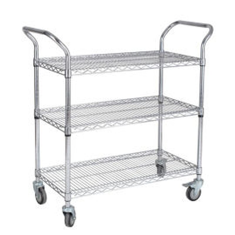 SMT ESD PCB Storage Shelving Rack Manufacturer - Hot Sell Carbon Steel SMD Reel Trolley Cart