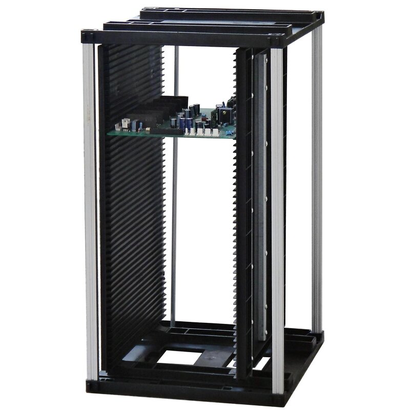 ESD SMT Magazine Rack Manufacturer - for PCB Plate 355x320x563mm Electronic Plastic