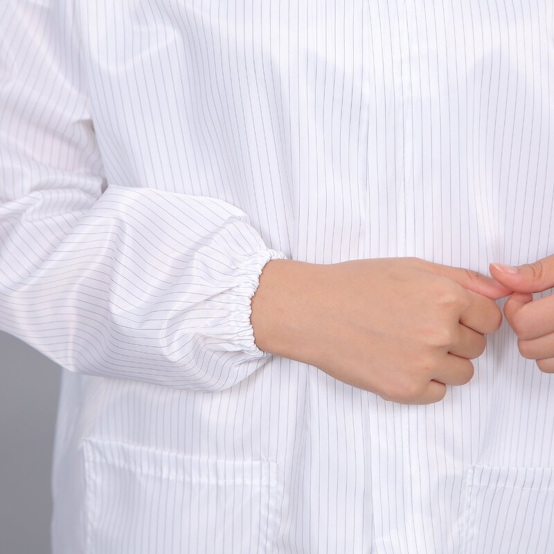 ESD Lab Coat Manufacturer - Garment Cleanroom Clothes Antistatic Anti-shrink Dutyproof Uniform Anti-static Robe