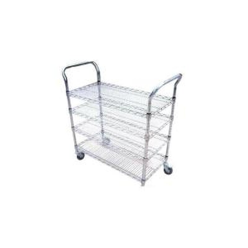 ESD Storage Trolley Manufacturer - Anti-Static Stainless Steel with 4 Wheels Plastic for PCB/SMT