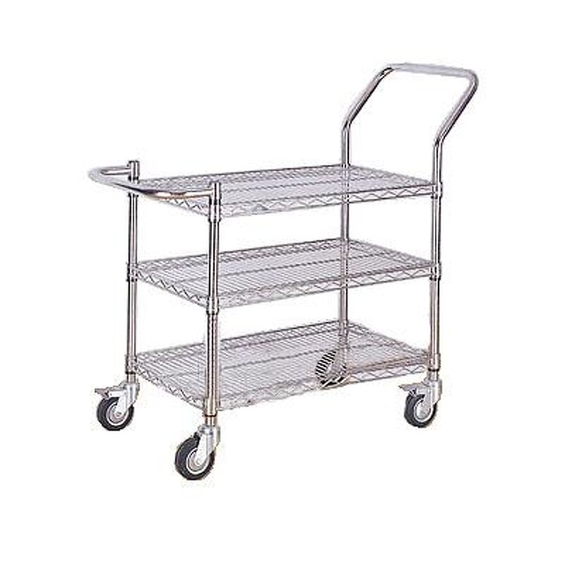 ESD Storage Trolley Manufacturer - Anti-Static Stainless Steel with 4 Wheels Plastic for PCB/SMT