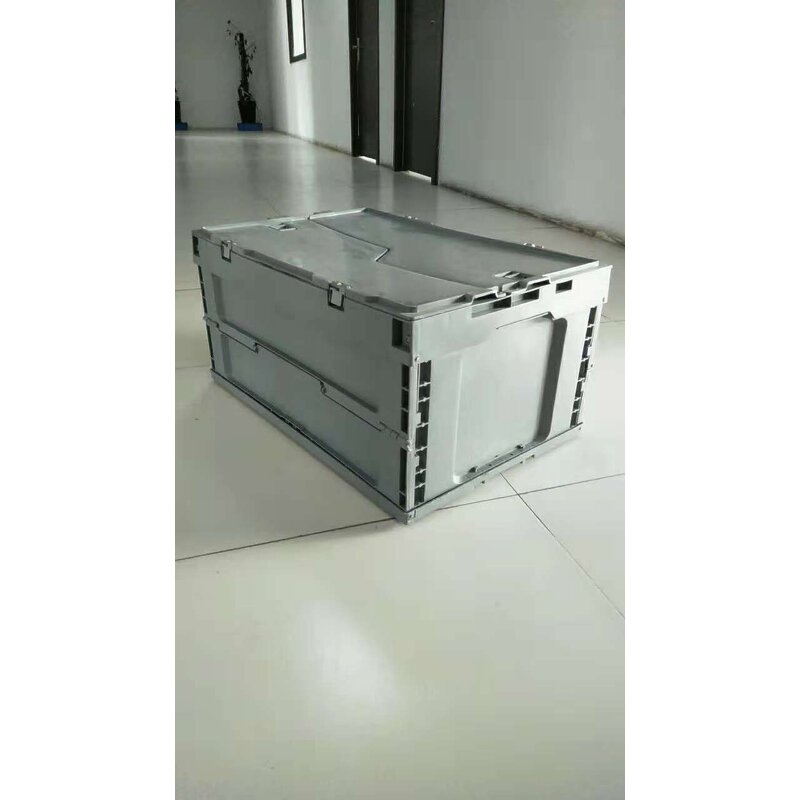 Foldable Plastic Crate Manufacturer - Large with Stackable Turnover Box and Lid Industrial Moving