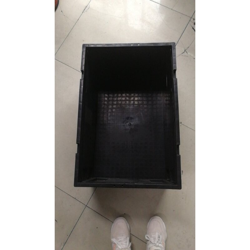 ESD Plastic Storage Box Manufacturer - Heavy Duty Foldable with Attached Lids Turnover Crate Custom Cutting