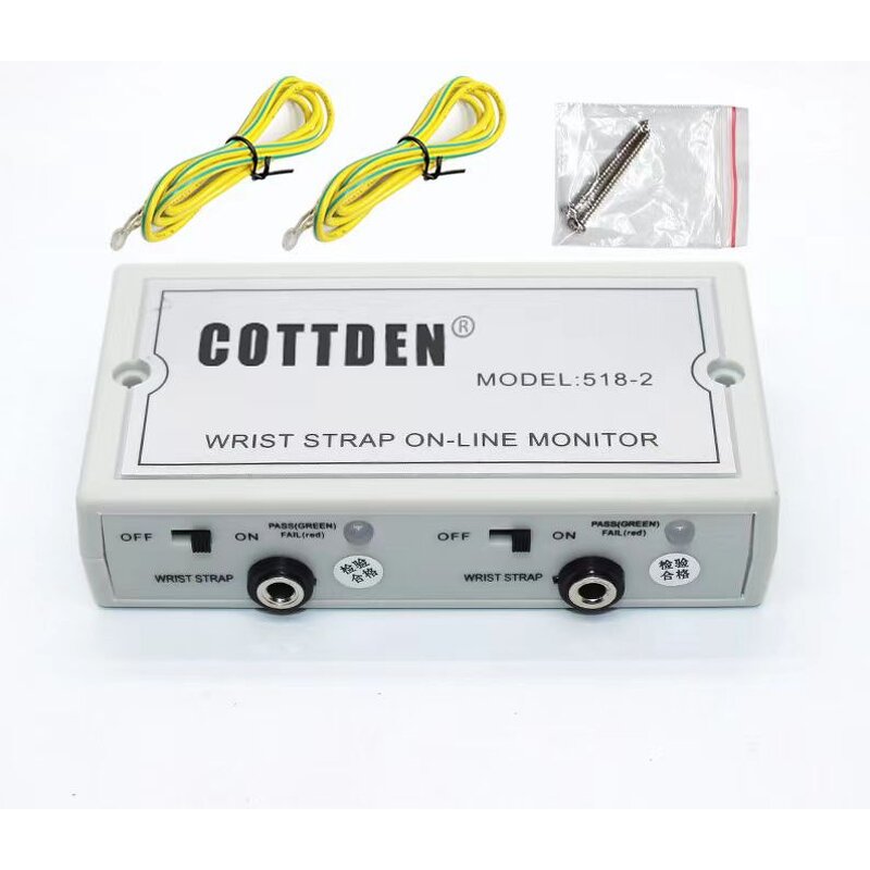 ESD Wrist Strap Monitor Manufacturer - 518-2 On-line Antistatic Wrist Strap Tester