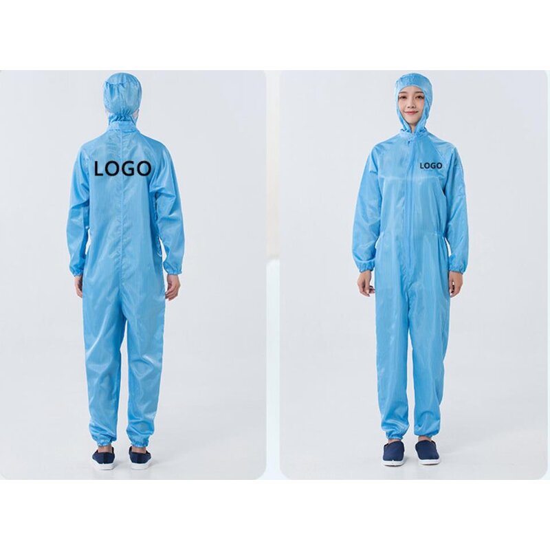 ESD Anti-Static Workwear Manufacturer - Cleanroom Microporous Dust-Free Conductive Stripe Lab Coat FR Protective