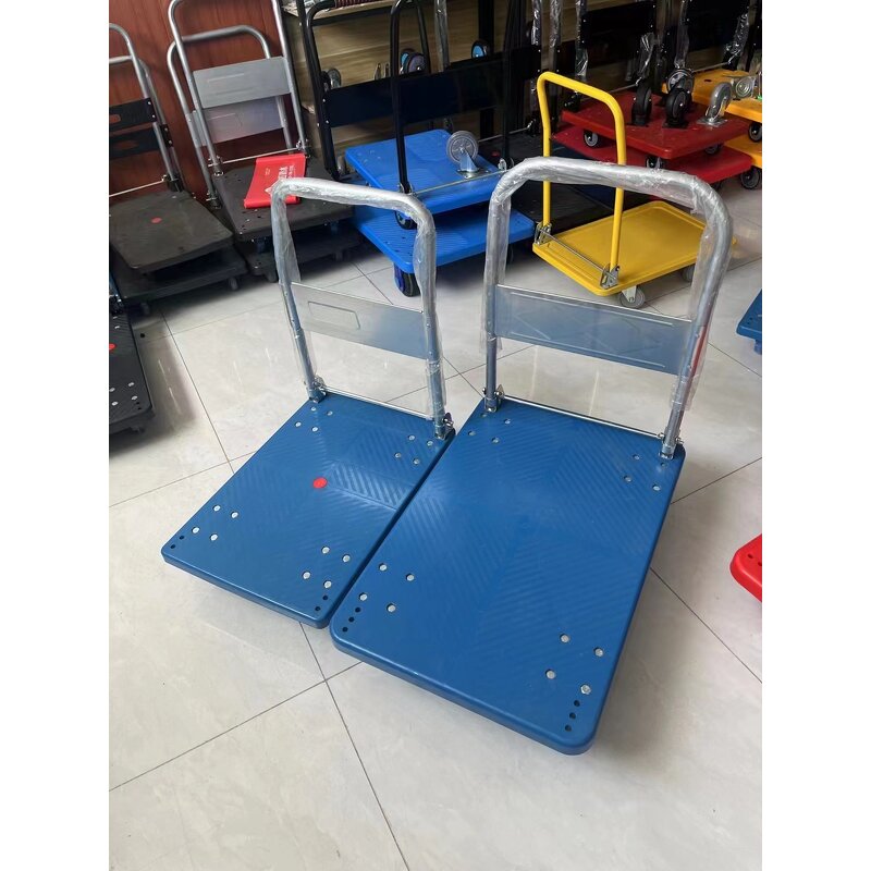 Plastic Hand Truck Manufacturer - Wholesale Heavy Duty with 3 TPR Wheel Foldable Trolley