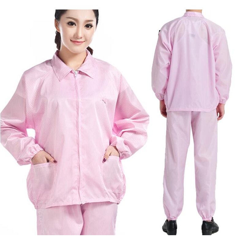 ESD Garment Manufacturer - Cleanroom Antistatic Work Uniform Conductive Fabric Smock Cotton Labcoat