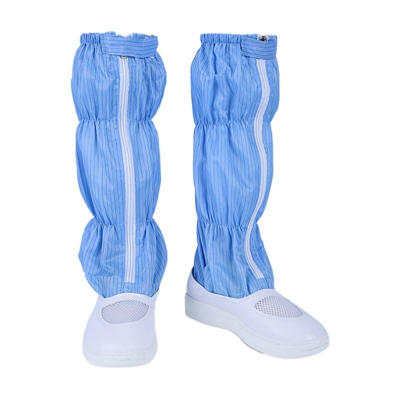 ESD Antistatic Boots Manufacturer - PVC/PU Outsole Iron Zipper Conductive Fiber Cleanroom Safety Shoes
