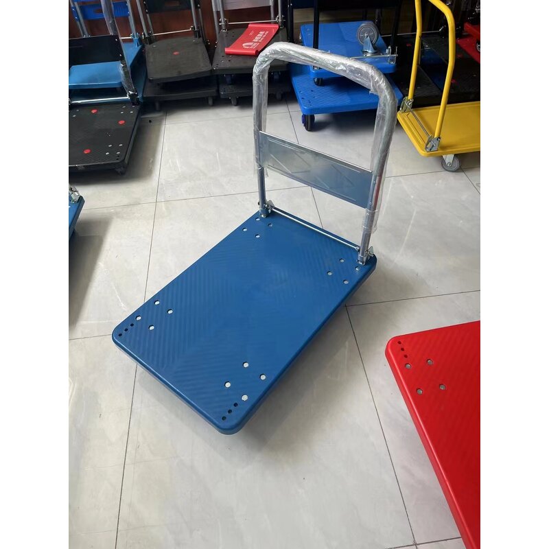 Plastic Hand Truck Manufacturer - Wholesale Heavy Duty with 3 TPR Wheel Foldable Trolley