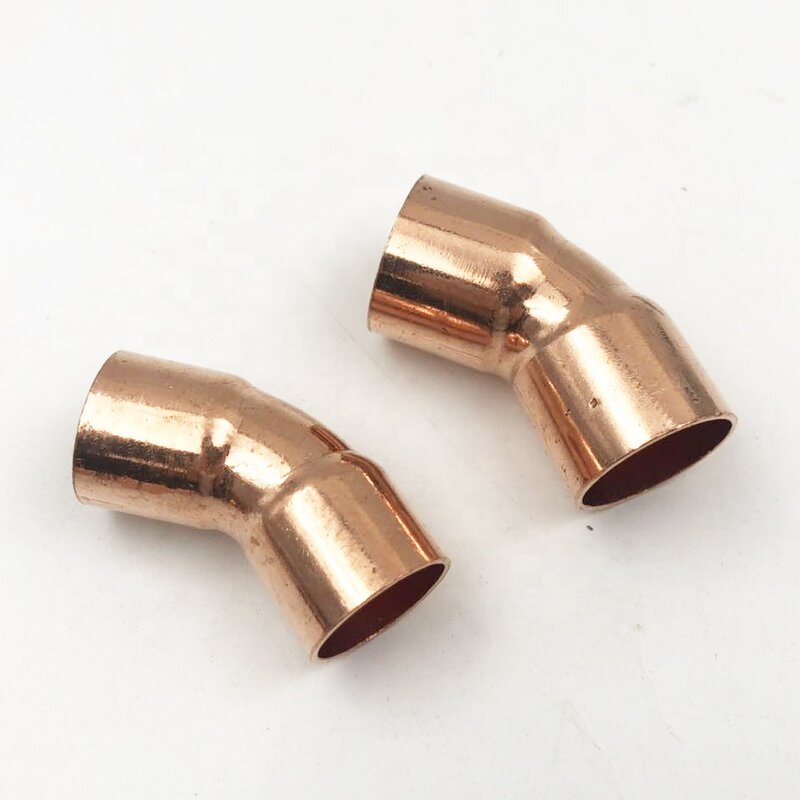 Copper Elbow Manufacturer - 45 Degree Port Size 3/4 CXC Pipe Fitting