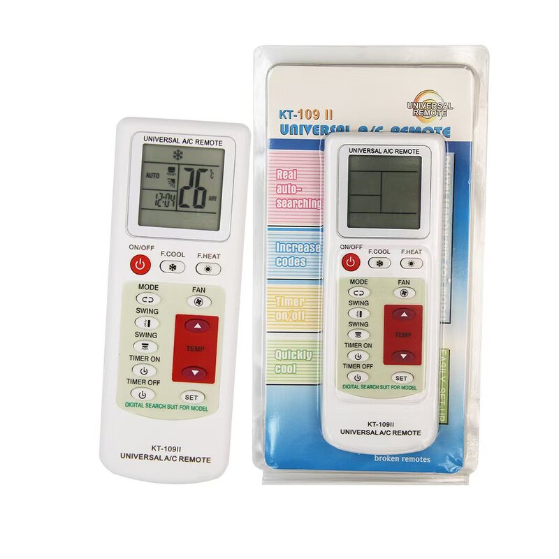 Air Conditioner Remote Control Manufacturer - KT-109II Universal Replacement LCD Display