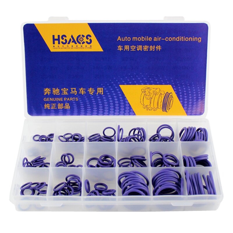 Rubber O-Ring Assortment Kit Manufacturer - 225Pcs 18Sizes Nitrile Sealing Washer Gasket Box