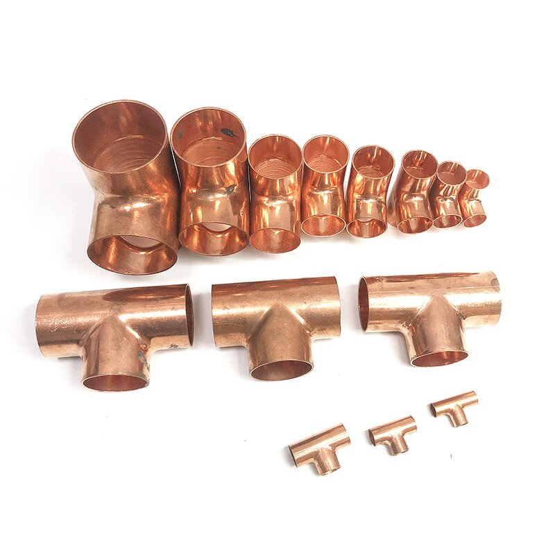 Copper Equal Tee Manufacturer - Small 1/4 Three Way for Refrigeration Pipe Fitting
