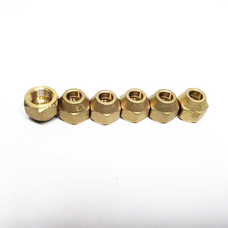 Brass Nut Manufacturer - Heavy Size 1/4 3/8 1/2 5/8 3/4 7/8 1in for HVAC