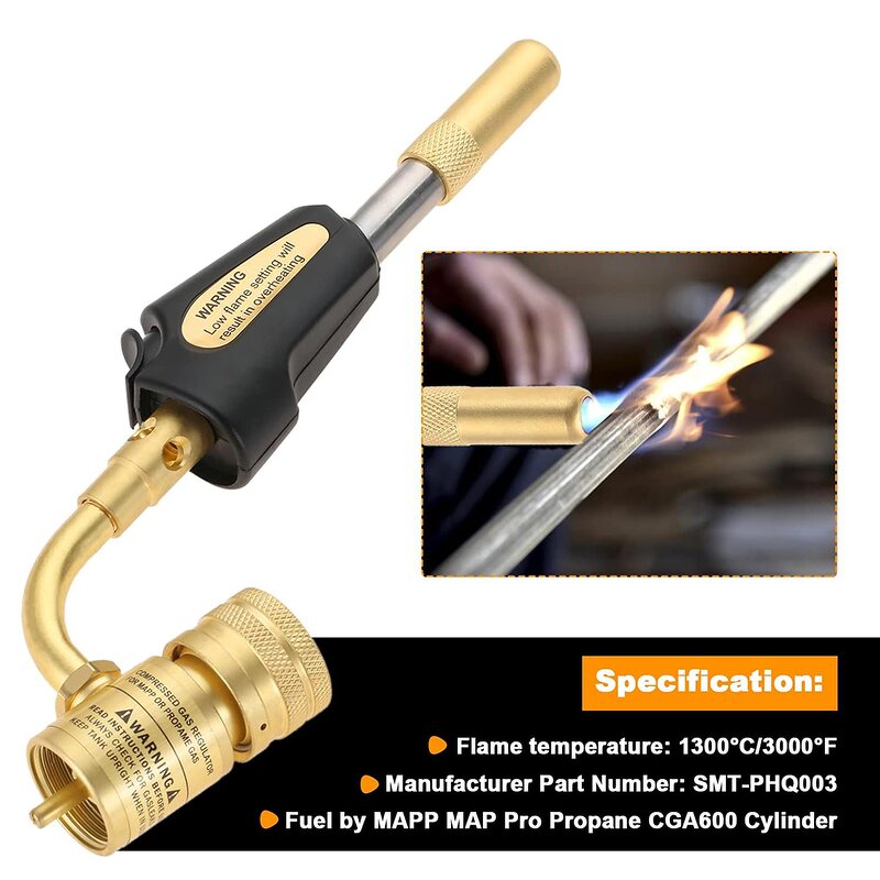 Brass MAPP Gas Torch Manufacturer - Turbo Propane for Soldering Brazing Welding Plumbing