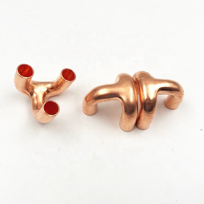 Copper Claw Joint Manufacturer - Tripod Special 3 Claw Tee OD 9.52x9.52x9.52MM for Refrigeration