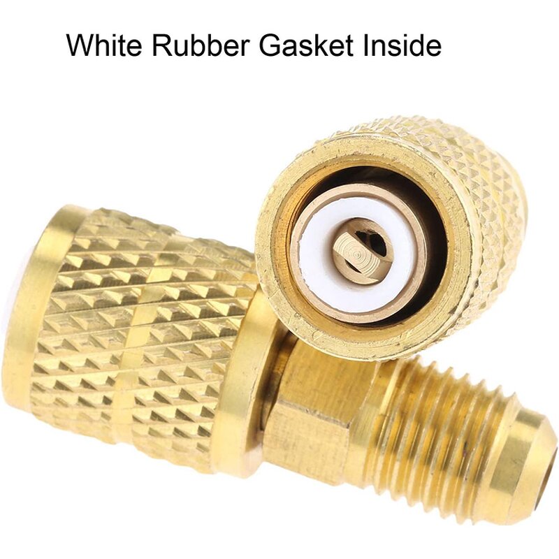 Brass Adapter Manufacturer - R410a 1/4 to 5/16 SAE for Charging Hose Vacuum Pump