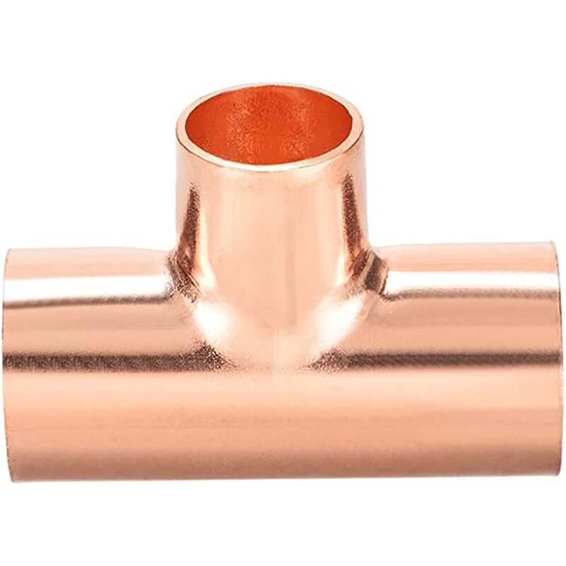 Copper Reducing Tee Manufacturer - 3/4x1/2x3/4 for Refrigeration HVAC System