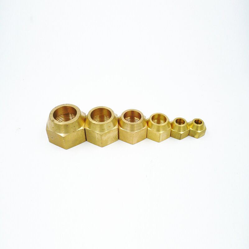 Brass Short Flare Nut Manufacturer - 1/2 for Refrigeration System