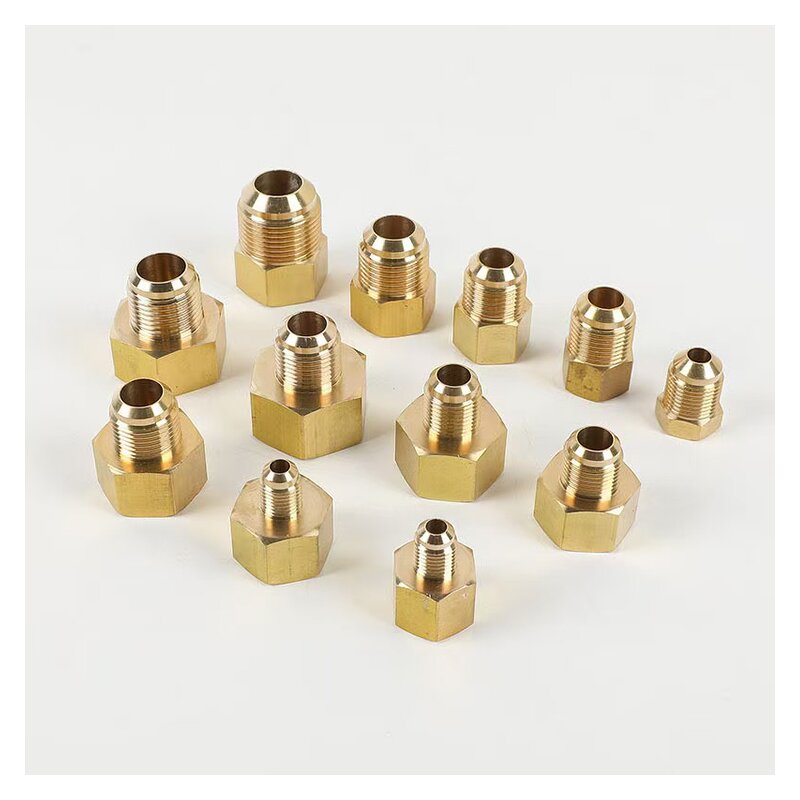 Brass Reducing Adapter Manufacturer - Female Flare 1/2 X Male Flare 3/8 for HVAC