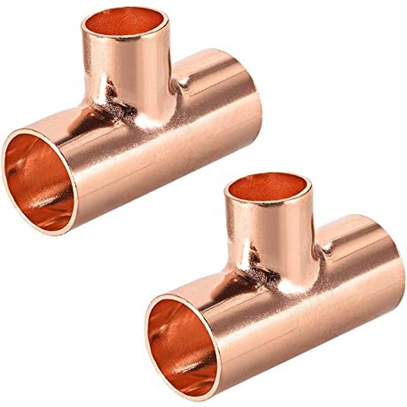 Copper Reducing Tee Manufacturer - 3/4x1/2x3/4 for Refrigeration HVAC System