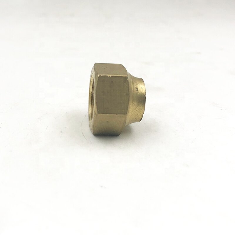 Brass Short Flare Nut Manufacturer - 1/4 for Air Conditioning