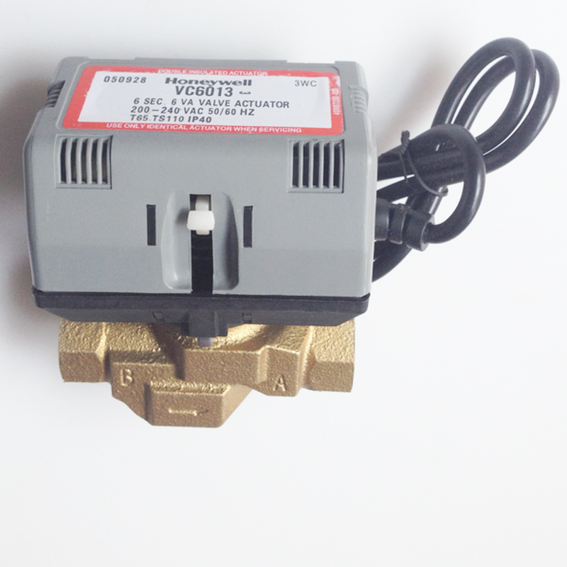 Motorized Two Port Valve Manufacturer - DN25 3/4 Model VC 6013 Brass Modulating 220V