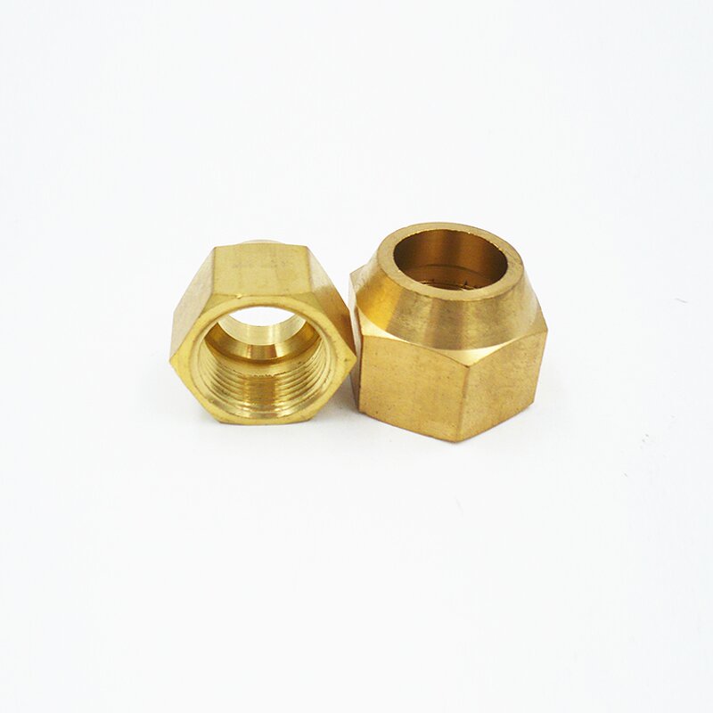 Brass Short Flare Nut Manufacturer - 1/2 for Refrigeration System