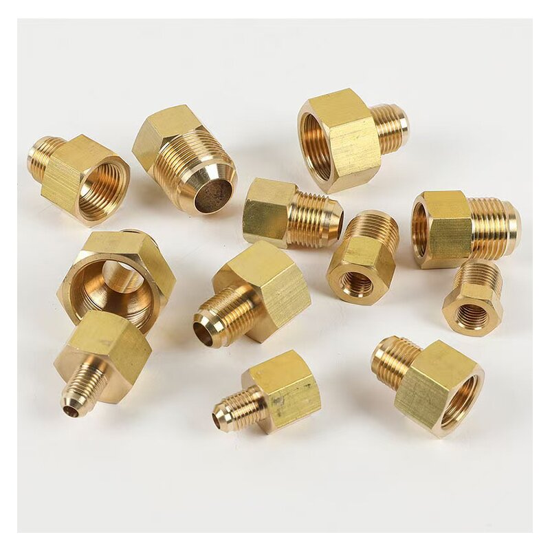 Brass Reducing Adapter Manufacturer - Female Flare 1/2 X Male Flare 3/8 for HVAC