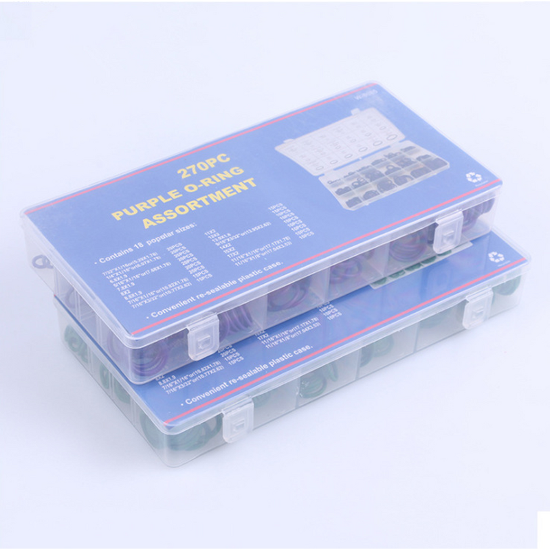 Rubber O-Ring Washer Kit Manufacturer - 270pcs Hydraulic Machinery Gasket Seal Assortment