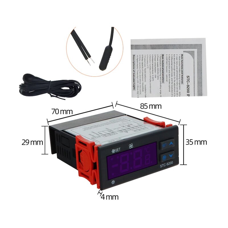 Temperature Controller Manufacturer - STC-9200 with Refrigeration Defrost Fan Alarm Two Sensors
