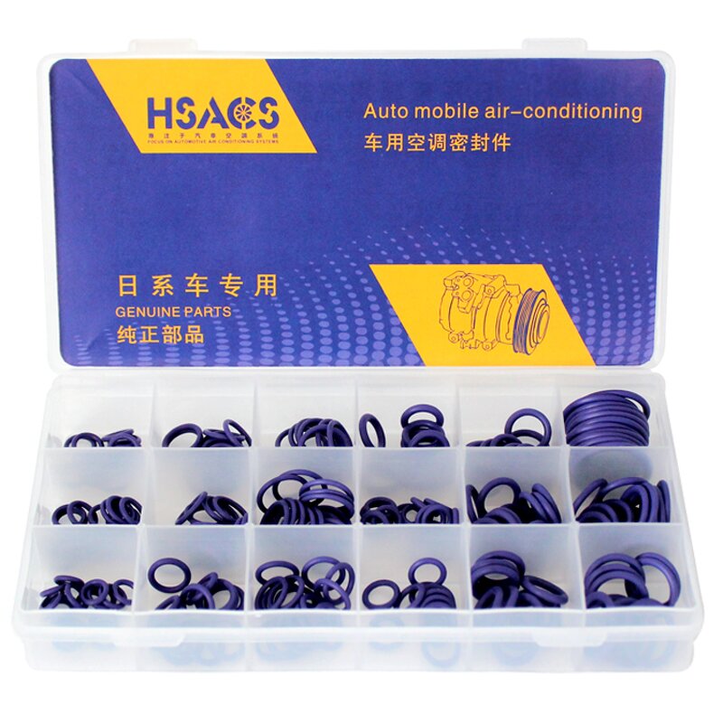 Rubber O-Ring Assortment Kit Manufacturer - 225Pcs 18Sizes Nitrile Sealing Washer Gasket Box