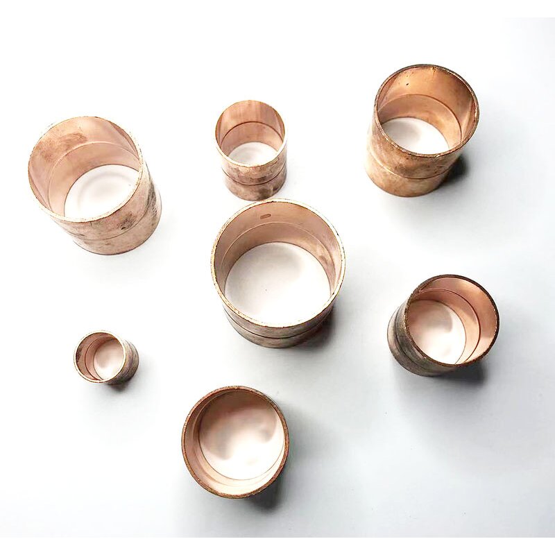 Straight Copper Coupling Fitting Manufacturer - with Sweat Ends and Rolled Tube 15mm