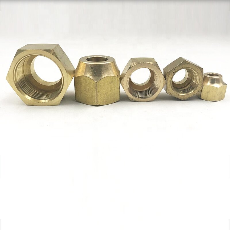Brass Short Flare Nut Manufacturer - 1/4 for Air Conditioning