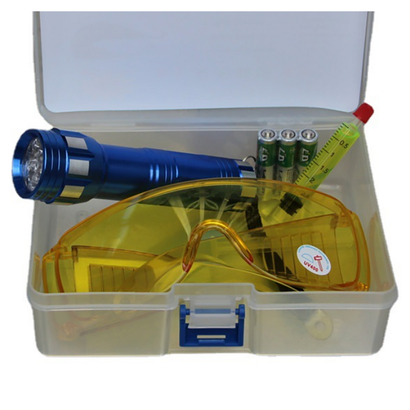 Air Conditioner Leak Detector Manufacturer - Flashlight 12LED UV with Protective Glasses