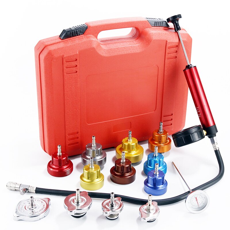 Radiator Pressure Tester Manufacturer - 14PCS Automotive Manual Pump for Cars Motorcycles Trucks