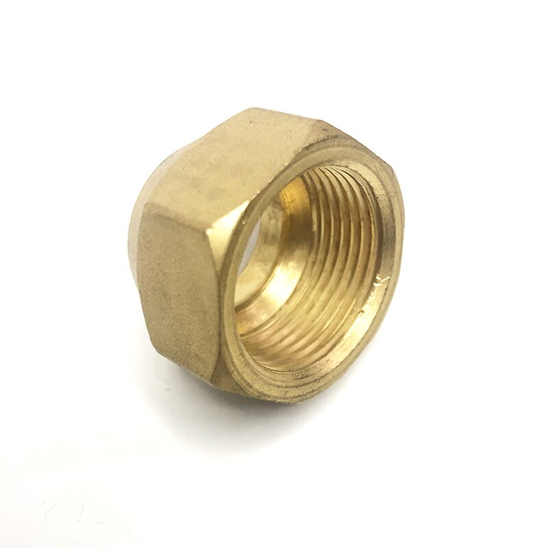 Brass Short Flare Nut Manufacturer - 1 Inch Forged for Refrigeration