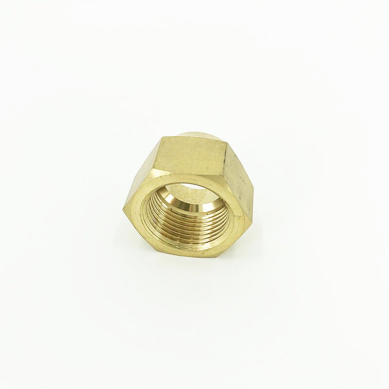 Brass Short Flare Nut Manufacturer - 1 Inch Forged for Refrigeration