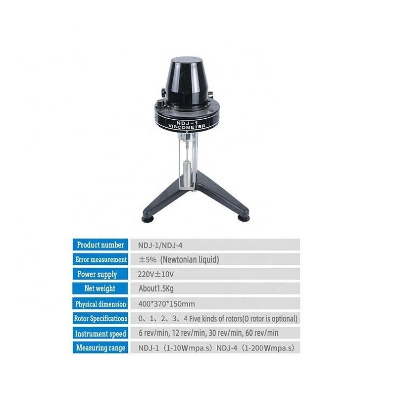 Digital Rotational Viscometer Manufacturer - NDJ-1 NDJ-4 Lab Viscosity Meter