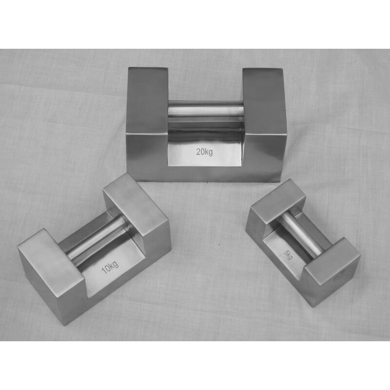 Stainless Steel Calibration Weights Manufacturer - Rectangular 5kg F1 Handle Test for Metrology Laboratory Use