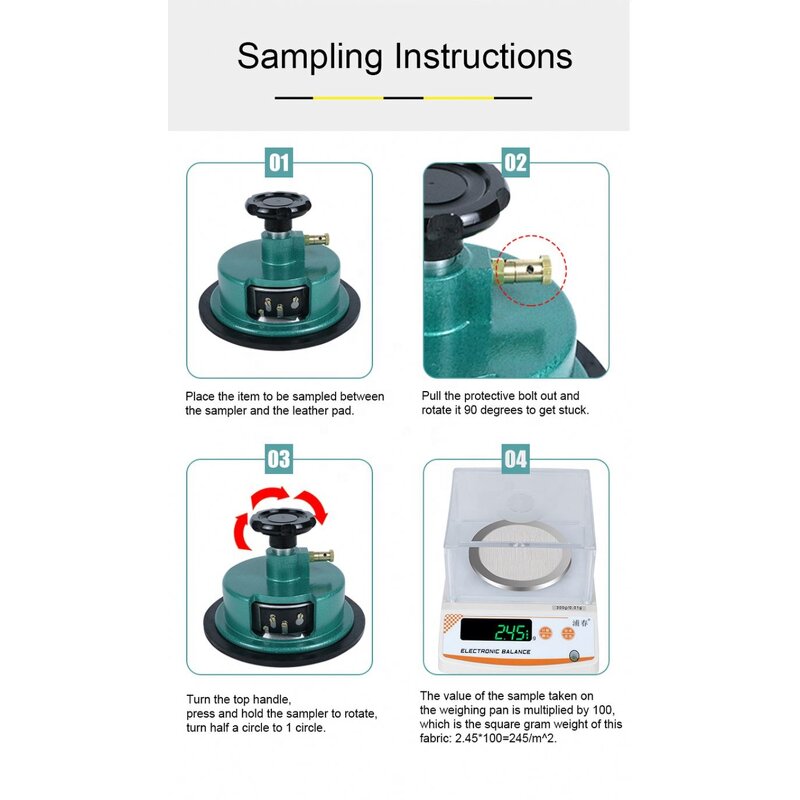 Fabric GSM Balance Manufacturer - GSM Cutter & 200g Balance 100-600g Scale Textile Weight Scale