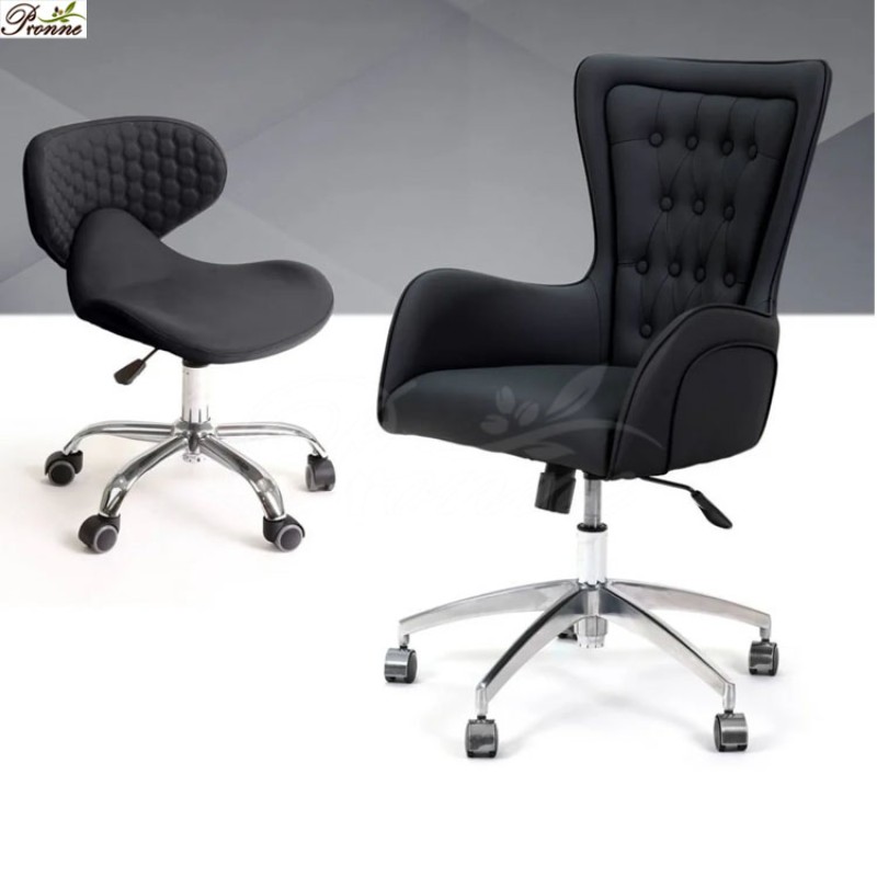 Manicure Chair Factory - Beauty Salon Modern Diana Chair Combo with Wheels for Customer