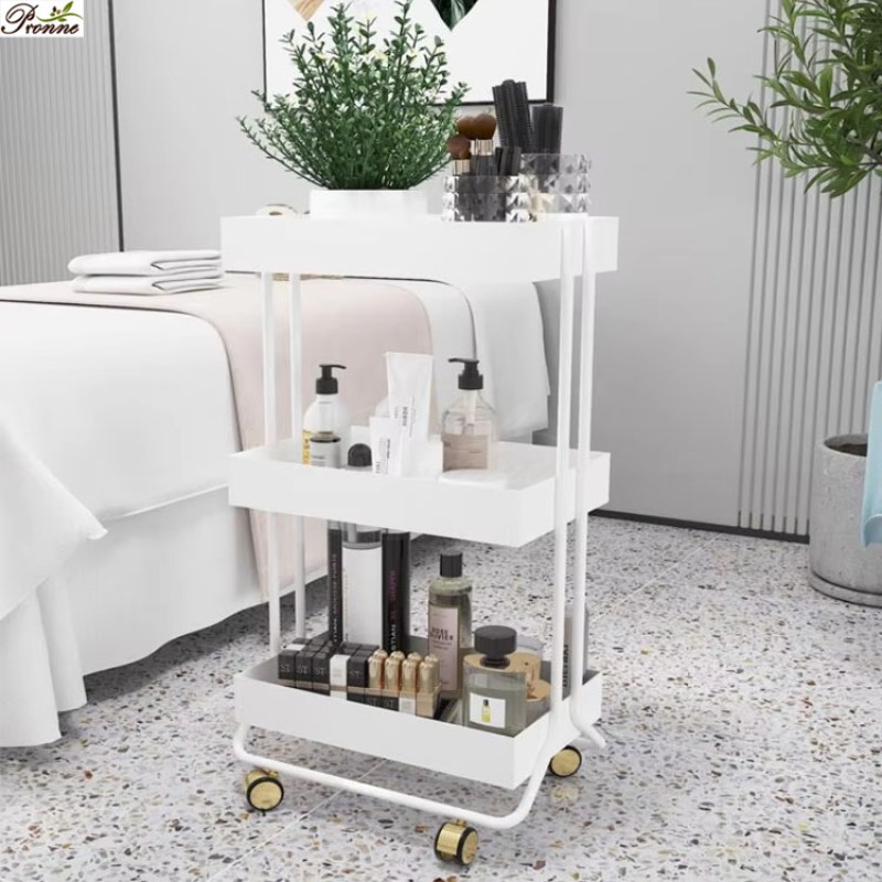 Utility Storage Carts Factory - New Fashion Style Hair Salon Furniture Three-story with Drawer