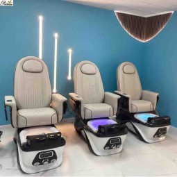 Pedicure Spa Bench Manufacturer - Bench Style Nail Lounge Quad Kid Spa Chairs with Plumbing