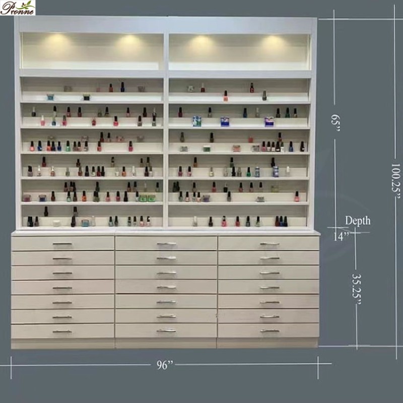 Floor Stand Rack Manufacturer - Modern Salon Furniture Customized with logo Nail Polish Display