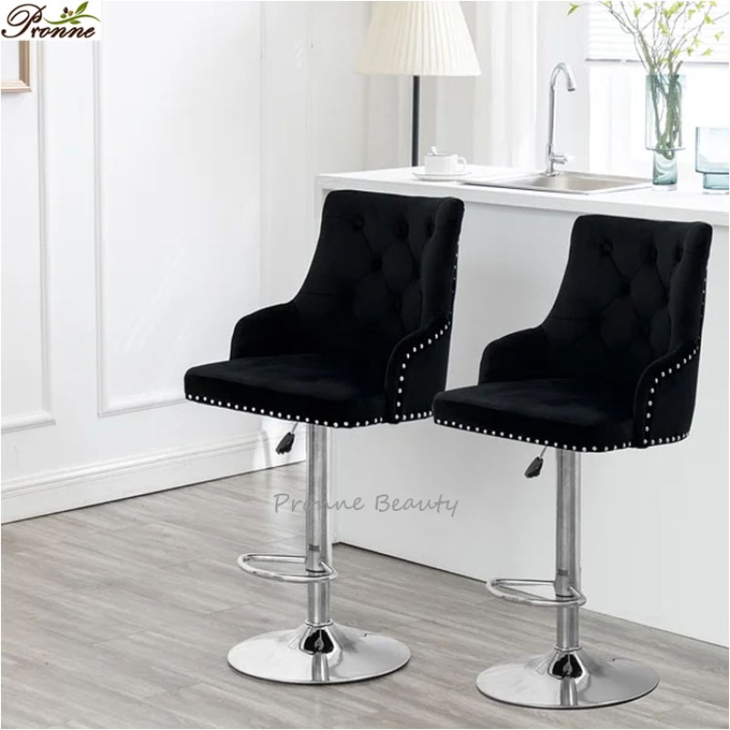 Bar Chair Manufacturer - Modern Design Beauty Salon Furniture Adjustable High Stool Nail Bar