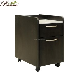 Multipurpose Rolling Cart Factory - High Gloss Spa Equipment Barber Shop Black with Hair Dryer Holders